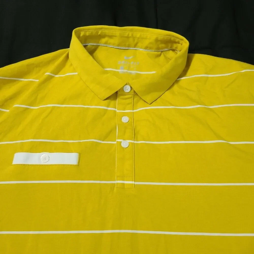 Nike Dri Fit Mens Polo Multicolor Size XL 100% Polyester Short Sleeve Pullover